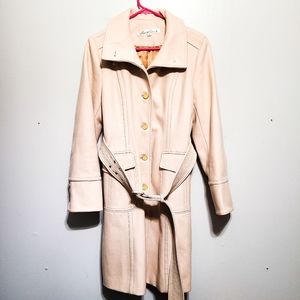 Kenneth Cole Long Wool Pea Coat